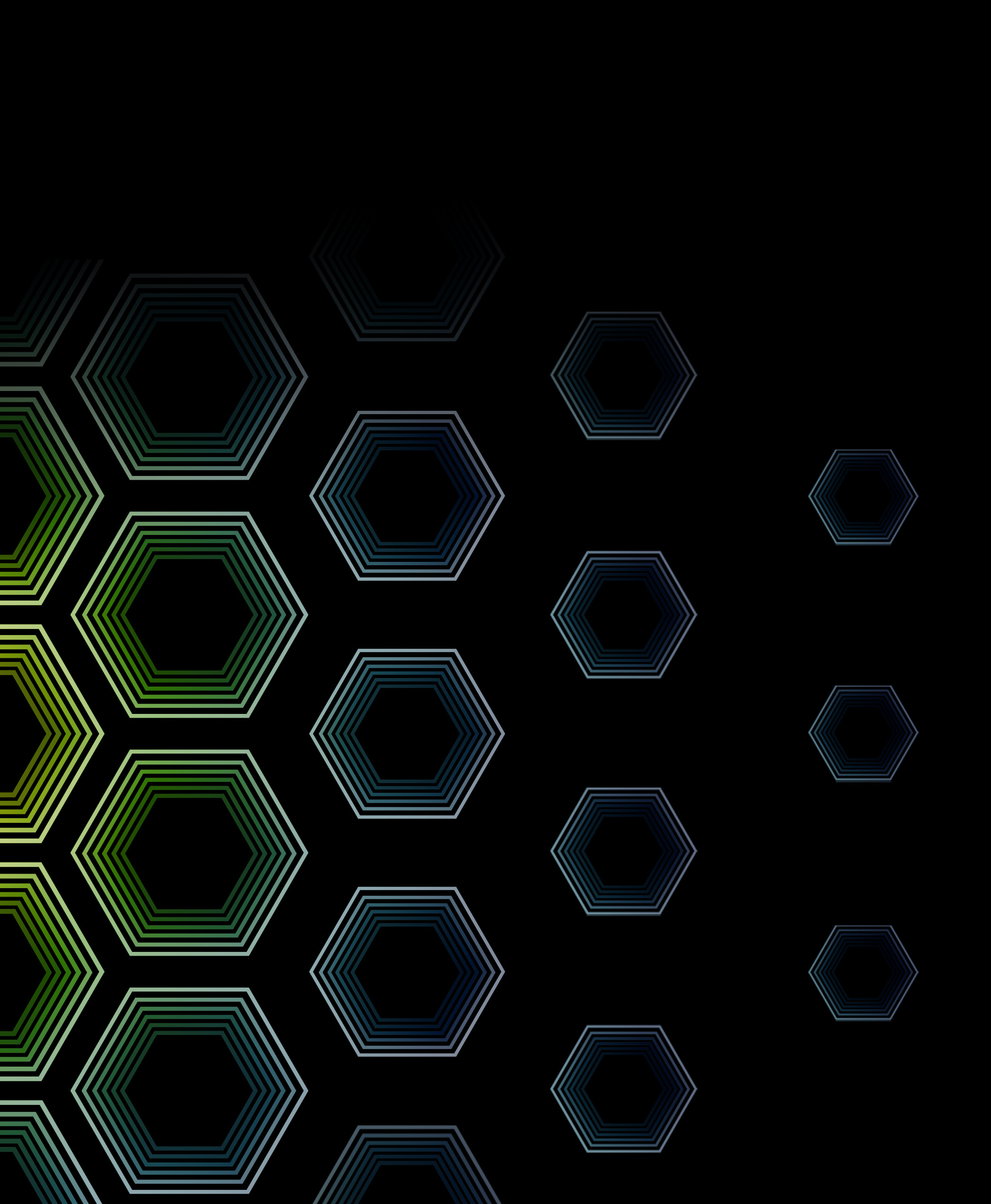 Hexagon gradient pattern
